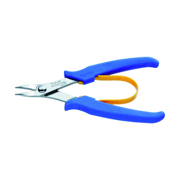 スリーピークス技研 スリーピークス ステンレス製ラウンドノーズプライヤー(バネ付) 140mm SP-37 1丁 381-9493（直送品）