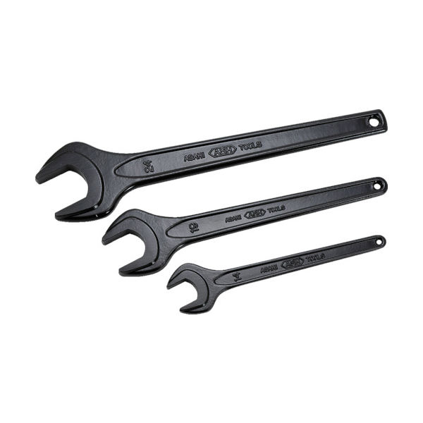 旭金属工業 ASH 丸形片口スパナ強力タイプJISH115mm SS0115 1丁 376-6489（直送品）