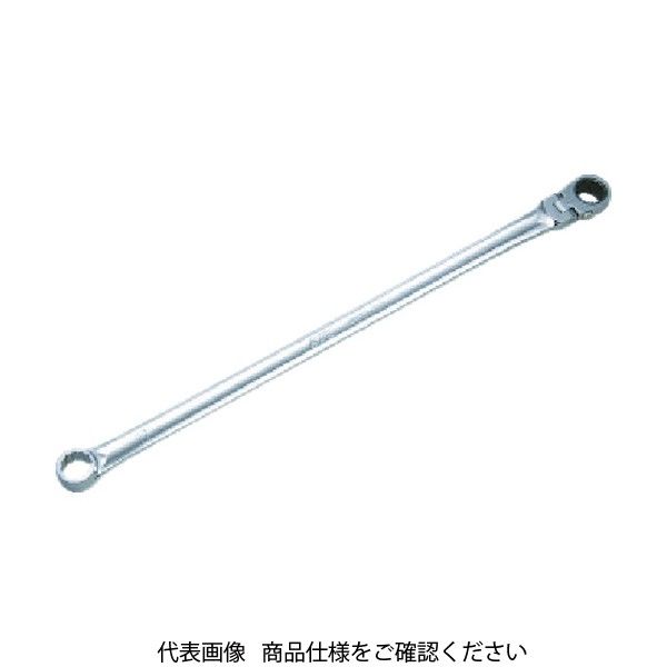 京都機械工具 KTC 超ロングラチェットめがねレンチ(首振りタイプ) 12mm MR15L-12F 1丁(1個) 383-8081（直送品）