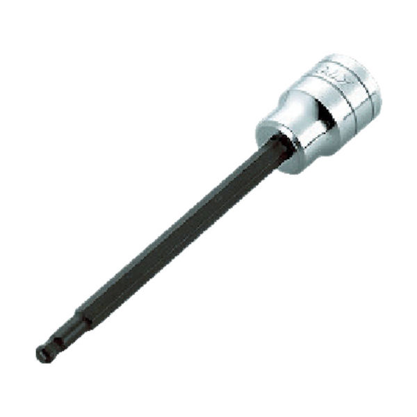 京都機械工具 KTC 12.7sq.ロングボールポイントヘキサゴンビットソケット5/16in BT4-5/16BPL 1個 383-6754（直送品）