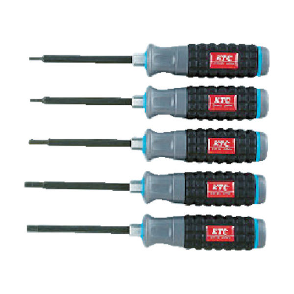 京都機械工具 KTC 樹脂柄ヘキサゴンドライバセット[5本組] TD1H5 1セット 383-9613（直送品）