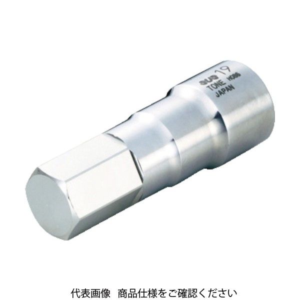TONE SUSヘキサゴンソケット 対辺寸法12mm 差込角12.7mm S4H-12 1個 387-6993（直送品）