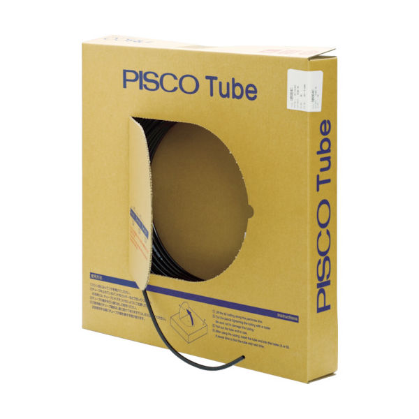 日本ピスコ ピスコ ナイロンチューブ 黒 4X2.5mm 100M NA0425-100-B 1巻 378-1291（直送品）