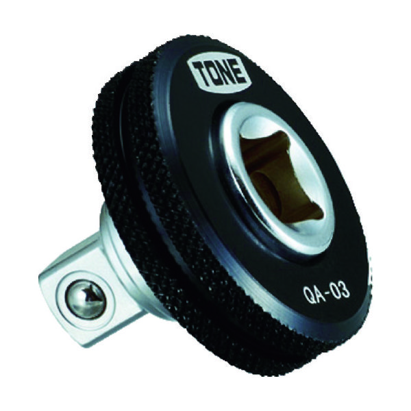 TONE ソケットアダプター クィックアダプター 差込角9.5mm 全長30mm QA-03 1個 387-6829（直送品）