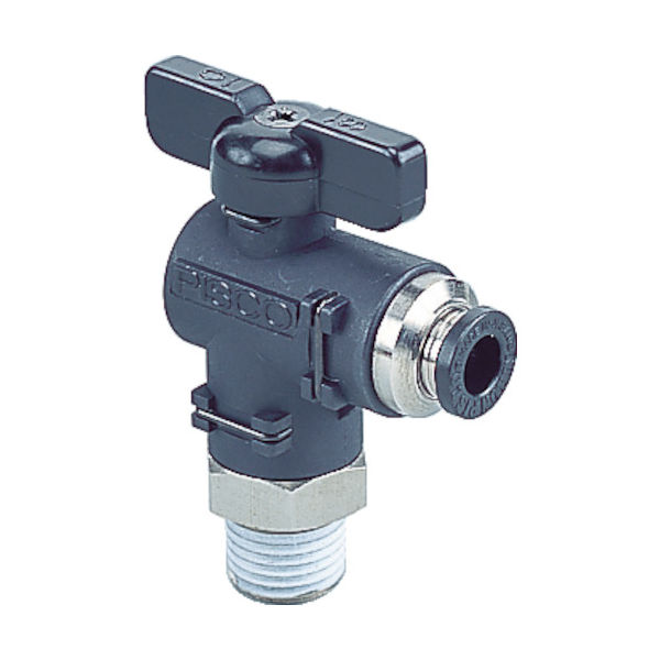 日本ピスコ ピスコ ボールバルブ 20シリーズ エルボ BVLC20-0802 1個 378-0881（直送品）