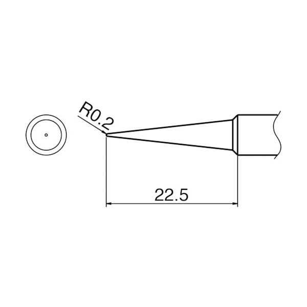 小型温調式はんだこて用交換コテ先（T18シリーズ）