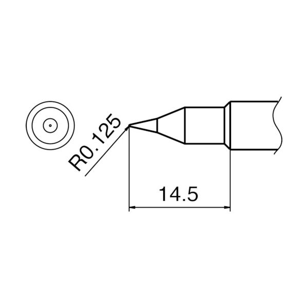白光 こて先 S4型 T18-S4 1本(1個) 384-4137（直送品）