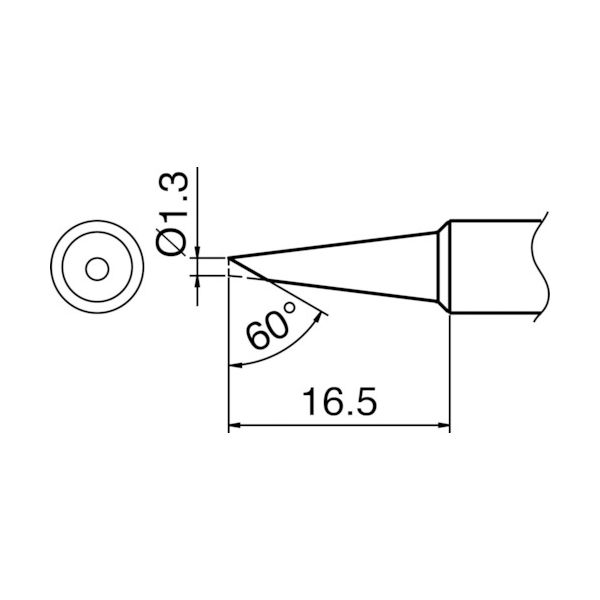 白光 こて先 S6型 T18-S6 1本(1個) 384-4145（直送品）