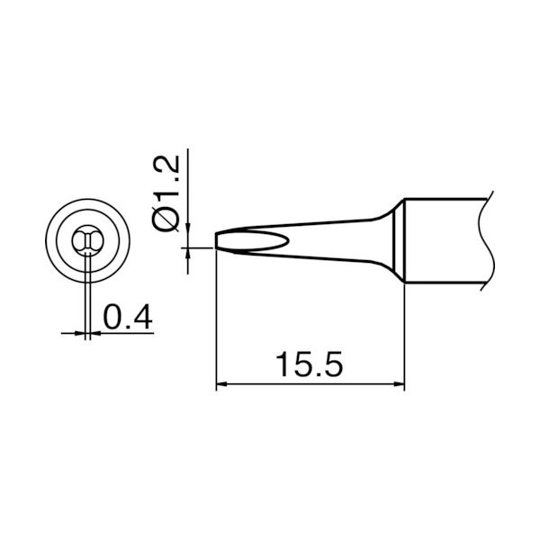 白光 こて先 S9型 T18-S9 1本(1個) 384-4153（直送品）