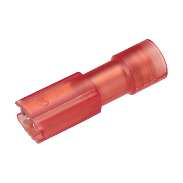 トラスコ中山 TRUSCO 絶縁被覆付差込形接続端子W5.0 (15個入) T-TMDEN280509-FA 1パック(15個)（直送品）