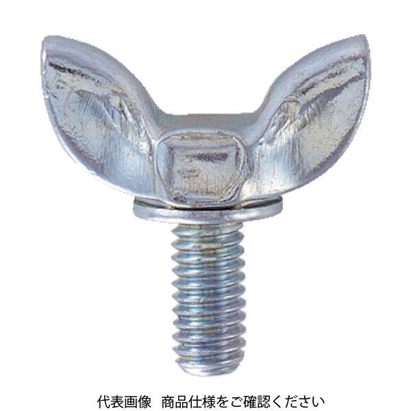 トラスコ中山 TRUSCO プレス蝶ボルト 3種 ユニクロ M6×30 16個入 B36-0630 1パック(16個) 213-0581（直送品）