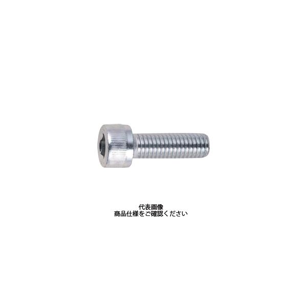 TRUSCO 六角穴付ボルト 三価白 全ネジ M4×12 37本入 /キャップボルト(CAP) B730-0412 1パック(37本)（直送品）