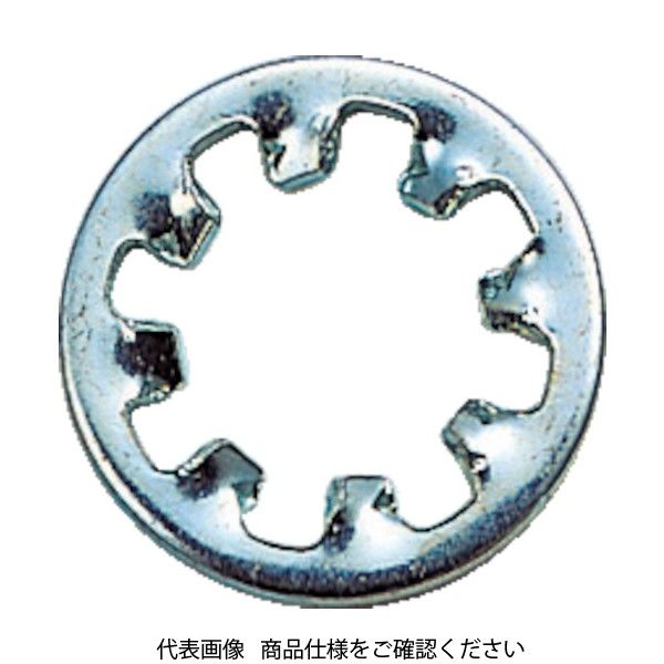 トラスコ中山 TRUSCO 内歯ワッシャー 三価白 M8 90個入 B85-0008 1パック(90個) 160-8916（直送品）