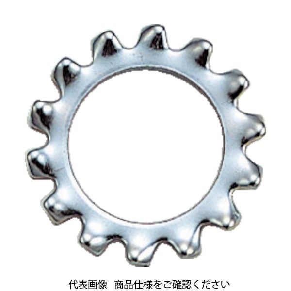 トラスコ中山 TRUSCO 外歯ワッシャー 三価白 M8 80個入 B86-0008 1パック(80個) 160-9017（直送品）