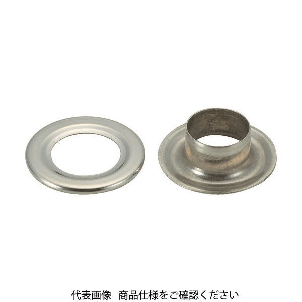 トラスコ中山 TRUSCO 両面ハトメ ステンレス 12mm 100組入 (円筒ケース入) THP-S12 1パック(100組)（直送品）