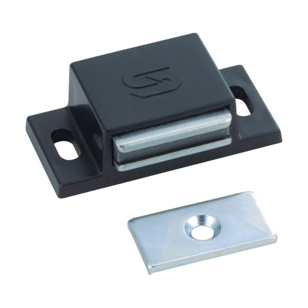 トラスコ中山 TRUSCO マグネットキャッチ(横型) 樹脂製 L40mm 黒 TSM-41-BK 1個 300-5275（直送品）