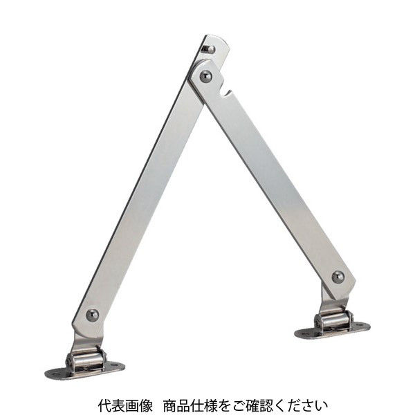 トラスコ中山 TRUSCO スチール製止付き平棒ステー 全長240mm 左用 TS-53-L 1個 302-1955（直送品）