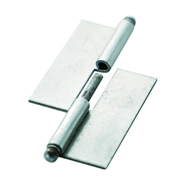 トラスコ中山 TRUSCO スチール製抜き差し蝶番 穴ナシ 左用 (1組(袋)=2個入) 225W-5040L 1組(2個)（直送品）