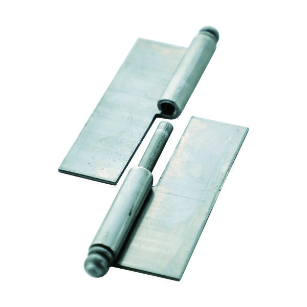 トラスコ中山 TRUSCO スチール製抜き差し蝶番 穴ナシ 左用 (1組(袋)=2個入) 225W-6043L 1組(2個)（直送品）