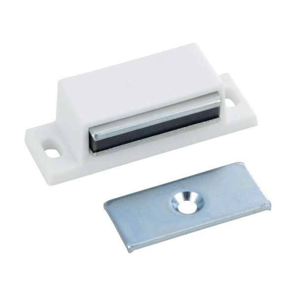 トラスコ中山 TRUSCO マグネットキャッチ(横型) PP製 L50mm 白 TSM-71-W 1個 300-5364（直送品）