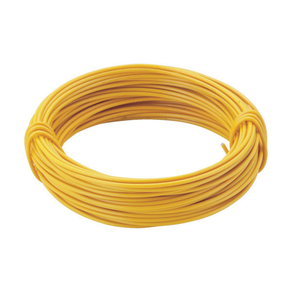 トラスコ中山 TRUSCO カラー針金 小巻タイプ 黄 20番手 線径0.9mm×15m TCWS-09Y 1巻 282-5295（直送品）