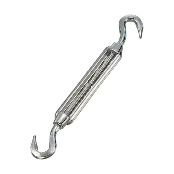 トラスコ中山 TRUSCO ステンレス製 枠式ターンバックル フック&フックタイプ ねじ径W3/8 (1個入) TTB-9H 1袋(1個)（直送品）