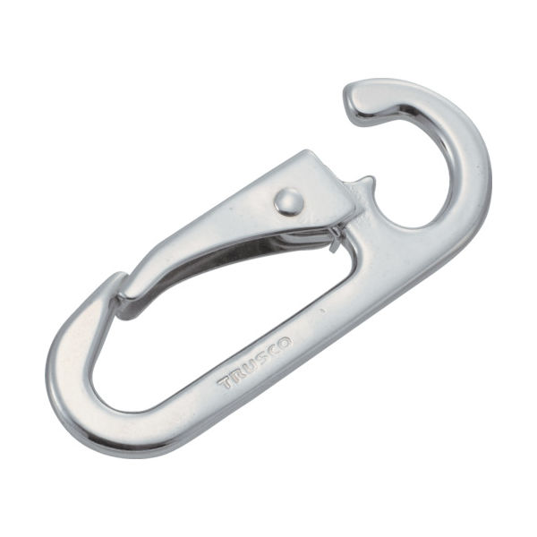 トラスコ中山 TRUSCO スナップフック ステンレス製 D型 線径φ7×開口9mm (2個入) TSF-6D 1袋(2個)（直送品）