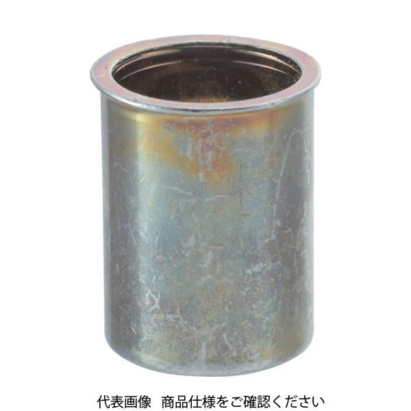 トラスコ中山 TRUSCO クリンプナット薄頭スチール 板厚1.5 M4X0.7 1000個入 TBNF-4M15S-C 1箱(1000個)（直送品）