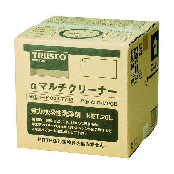 トラスコ中山 TRUSCO αマルチクリーナー 20L (1個=1箱) ALP-MPCB 1個 003-7753（直送品）