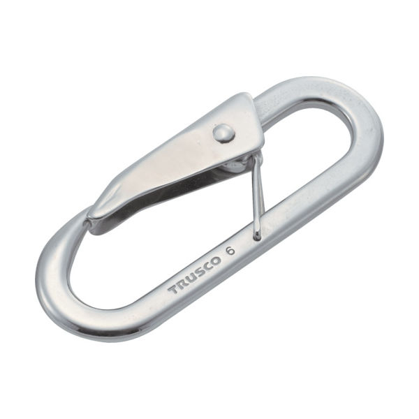 トラスコ中山 TRUSCO スナップフック ステンレス製 C型 線径φ7×開口11mm (2個入) TSF-6C 1袋(2個)（直送品）