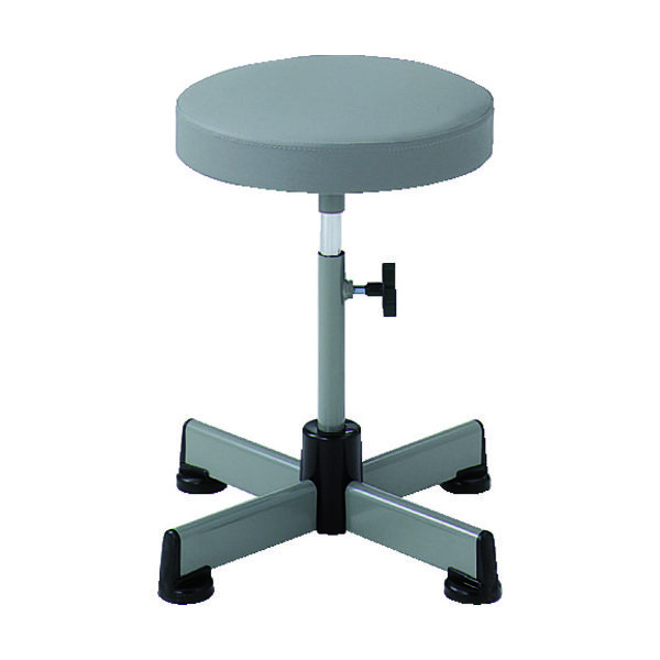 トラスコ中山 TRUSCO 作業用チェア Φ315XH410ー530 キャスター無 グレー L-60 1脚 503-5988（直送品）
