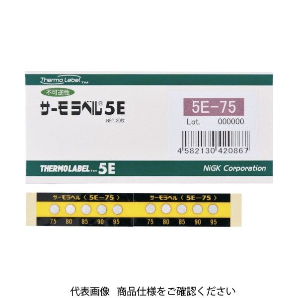 日油技研工業 日油技研 サーモラベル5点表示屋外対応型 不可逆性 170度 5E-170 1ケース(20枚) 308-3390（直送品）