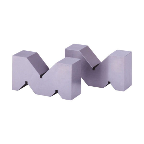 ユニセイキ ユニ A型精密ヤゲン台(A級仕上) 125mm YAK-125A 1組(2個) 165-5922（直送品）