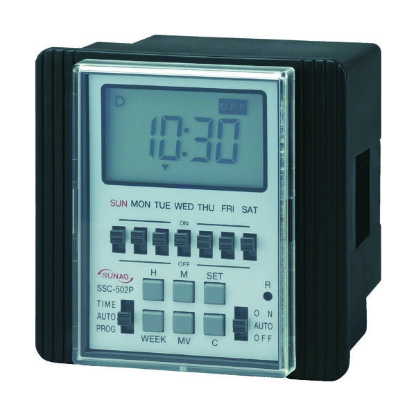 スナオ電気 SUNAO カレンダータイマー パネル埋込型 SSC-502P 1個(1台) 324-9522（直送品）
