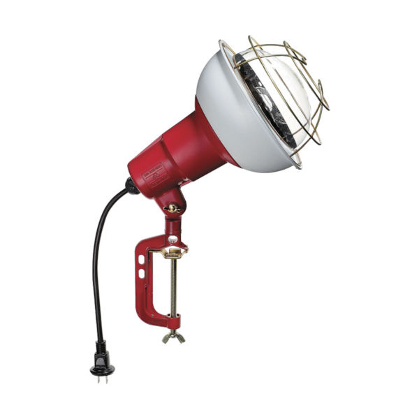 畑屋製作所 ハタヤ 防雨型作業灯 リフレクターランプ500W 100V電線0.3m バイス付 RC-500 1台(1個) 370-4106（直送品）