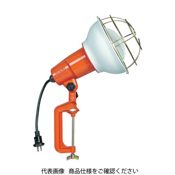 畑屋製作所 ハタヤ 防雨型作業灯 リフレクターランプ500W 100V接地付5m バイス付 RE-505K 1個 370-4181（直送品）