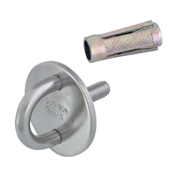 水本機械製作所 水本 ステンレス ネジ込みラウンドアイ 捻径 Mー6 B-060 1個 361-0969（直送品）