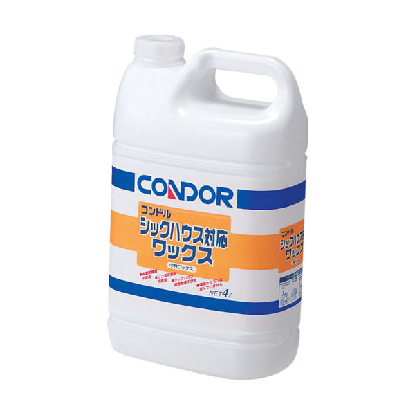 山崎産業（YAMAZAKI） コンドル （ワックス）樹脂ワツクス エコシャイン 4L CH375-04LX-MB 356-8083（直送品）