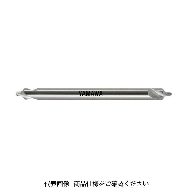 ヤマワ ロングシャンク強ねじれ溝A形90° センタ穴ドリル CEーQL L100 1.5X90°X5 CE-QL-100-1.5 1本（直送品）