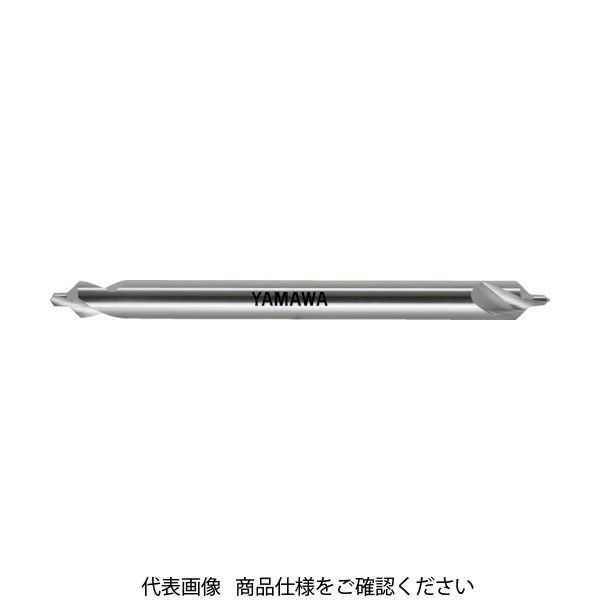 ヤマワ ロングシャンク強ねじれ溝A形90° センタ穴ドリル CEーQL L150 1.5X90°X5 CE-QL-1.5-150 1本（直送品）