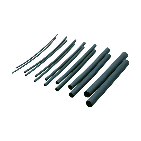 PANDUIT 熱収縮チューブ サイズコンビネーションパック スモールタイプ 黒 HSTT-YK1 1セット(14本)（直送品）