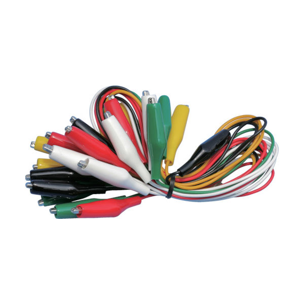 テイシン電機 テイシン テストリード中 56cm シールドクリップM両端付(10本入) TLA-2 1袋(10本) 309-9130（直送品）