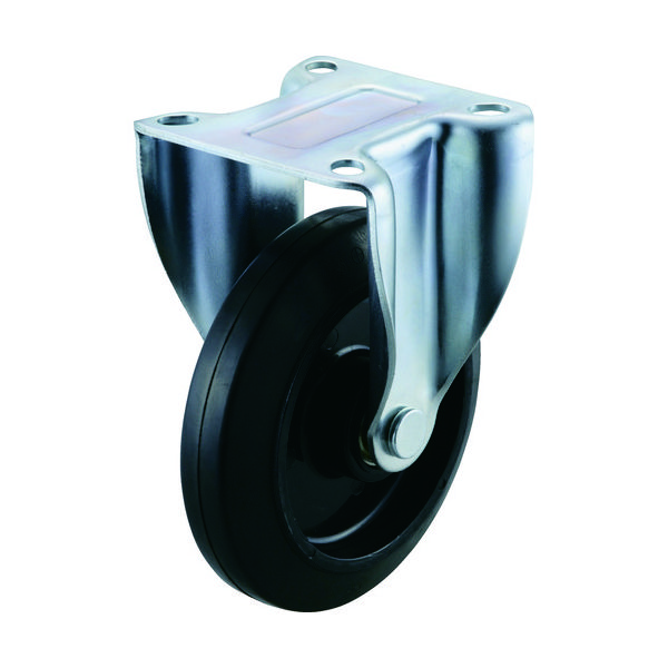 ワコーパレット エアーキャスター(固定車) 150mm ゴム車 AHR-150-NRB 1個 305-1978（直送品）