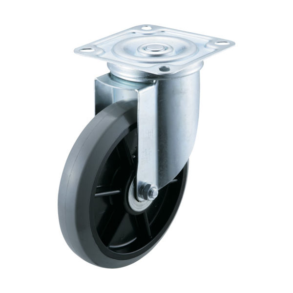 ワコーパレット ワコー エアーキャスター(自在車) 200mm ウレタン車 ASHG-200-GU 1個 305-2702（直送品）