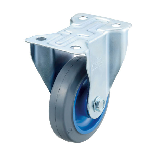 ワコーパレット ワコー エアーキャスター(固定車) 125mm ゴム車 AMR-125-NRB 1個 305-2648（直送品）