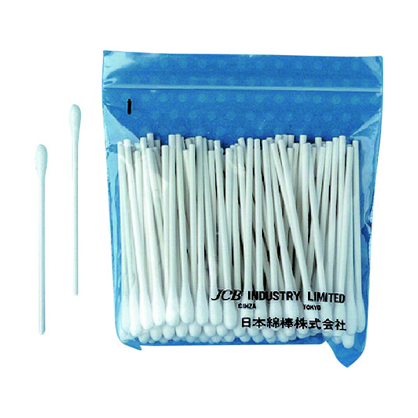 日本綿棒 JCB 工業用綿棒P3Sー100 (100本入) P3S-100 1袋(100本) 293-9509（直送品）
