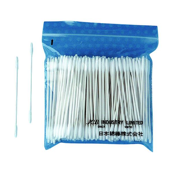 日本綿棒 ＪＣＢ　工業用綿棒Ｐ７５２Ｄ　（２００本入） P752D 1袋（200本） 293-9533
