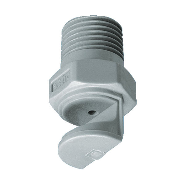 いけうち 広角扇形ノズル YYPシリーズ PVC樹脂製 ネジ1/8オス 130° 1/8MYYP07PVC-IN 1個 353-0337（直送品）