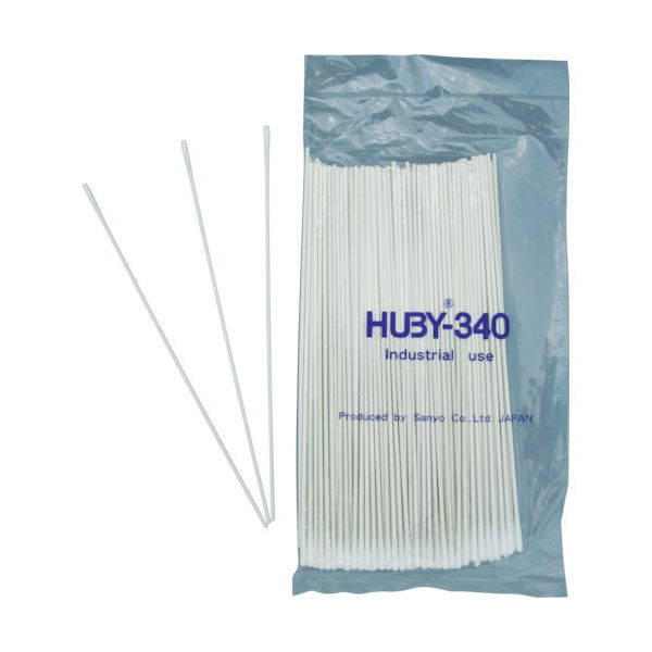 クリーンクロス HUBY 6インチ 工業用綿棒(先端砲弾型)CAー005MB (6000本入) CA-005MB 1箱(6000本)（直送品）