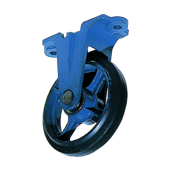 京町産業車輌 京町 鋳物製金具付ゴム車輪100MM AU-100 1個 107-5071（直送品）